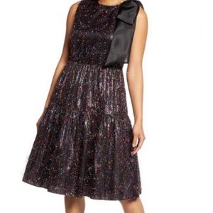 HALOGEN x ATLANTIC PACIFIC RAINBOW TINSEL BOW -New